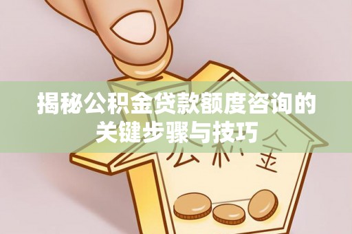 麻涌揭秘公积金贷款额度咨询的关键步骤与技巧