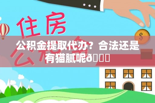 麻涌公积金提取代办？合法还是有猫腻呢😏